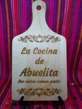 Cocina de Abuelita y Nietos decorative board